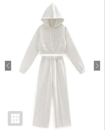 GRL 화이트 셋업 후드 부착