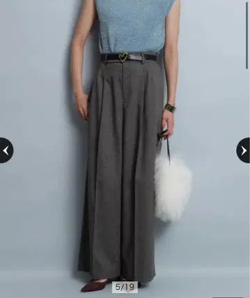 JUSGLITTY 와이드 팬츠