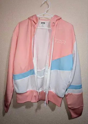 스토푸리 풀 지퍼 후디 핑크