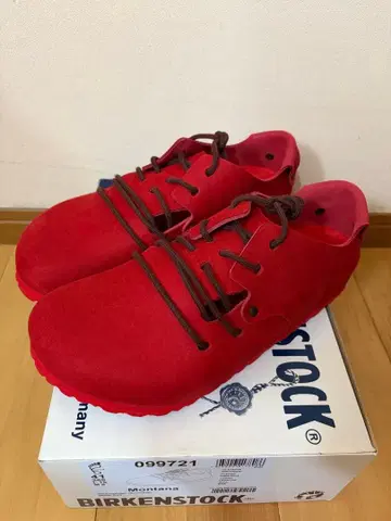 미사용 새상품 버켄스탁 몬타나 제스터 레드