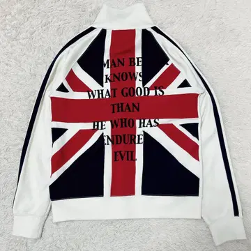 EDGE RUPERT 유니언 잭 트랙 자켓 화이트 M