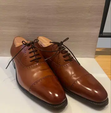 스코치 그레인 가죽 신발 24.5cm