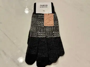 TAKEO KIKUCHI 장갑 블랙/그레이