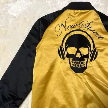 [ Setel en JADE ] New Street 스컬 자수 스카잔 S