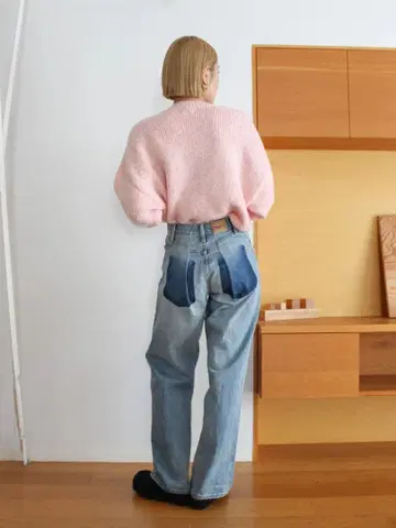 리메이크 디자인 루즈 데님 ungrid 26inch