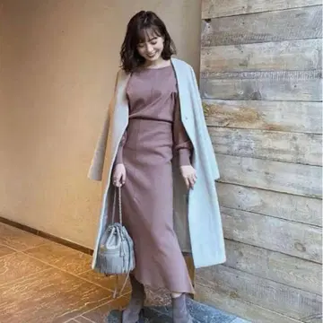 cachec 카셰크 리브 니트 셋업