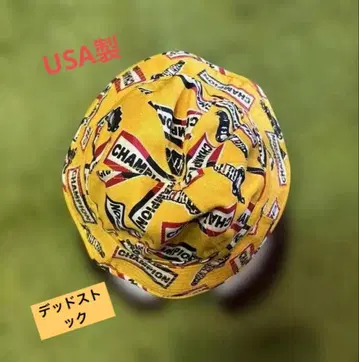 주말 세일 USA CHAMPION 챔피온 플러그 버킷햇 미사용 새상품