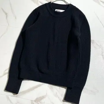 MHL 마가렛호웰 긴팔 니트 스웨터 여성용 네이비