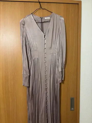 FRAY I.D 핑크 새틴 원피스