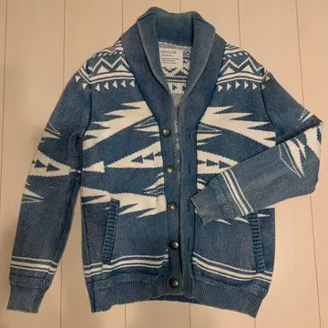 BAYFLOW 아즈텍 패턴 니트 가디건