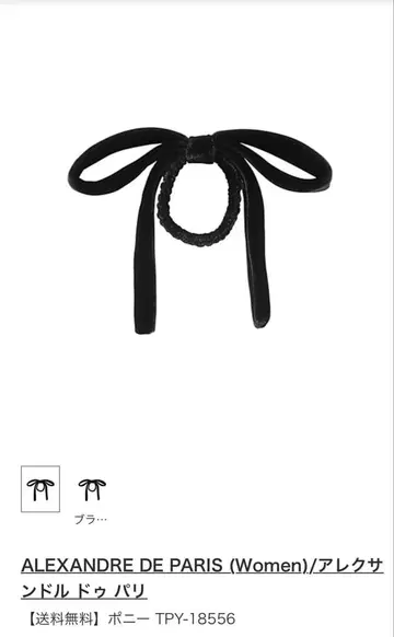 알렉상드르 드 파리 블랙 머리끈 포니