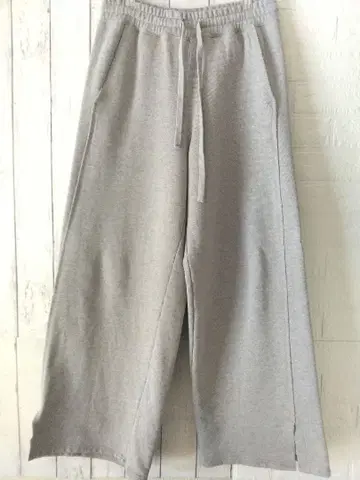 자라 와이드 그레이 조거 팬츠 스웨트 팬츠 ZARA