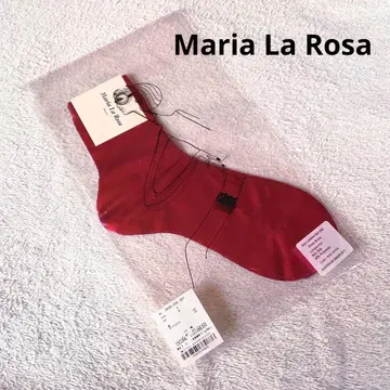 새상품*Maria La Rosa*양말*삭스*핑크*메탈릭*실크