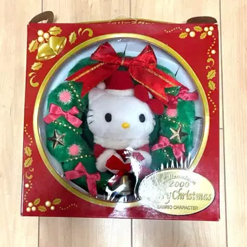 레어 헬로키티 크리스마스 레트로 리스 컬렉터 산리오 2000년