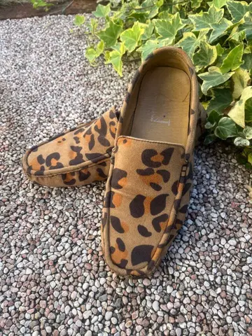 레오파드 무늬 드라이빙 슈즈