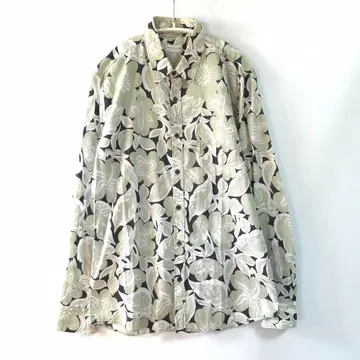 DRIES VAN NOTEN 플로럴 셔츠 그린 보타니컬