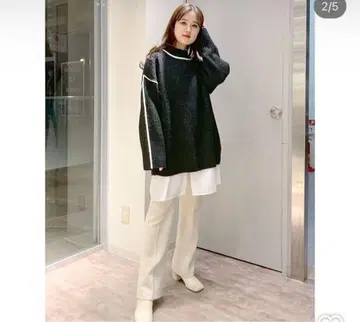 완판 JEANASIS 5G 하이 쇼 컬러 라인 풀오버