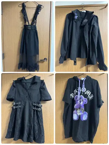 지뢰계 양산형 원피스 스커트 블라우스