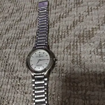 실버 스테인리스 스틸 여성용 손목시계