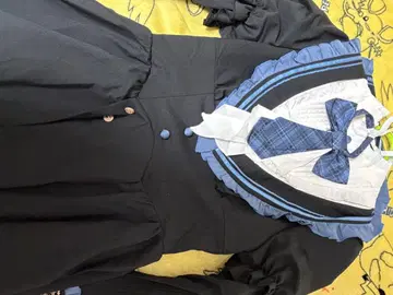 클래시컬 학원풍 케이프 포함 셋업: 원피스만