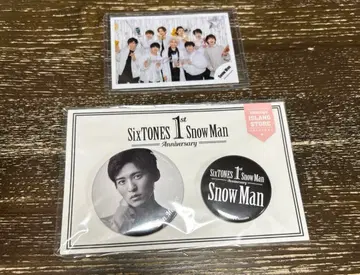 SnowMan 메구로 렌 캔 배지 사진