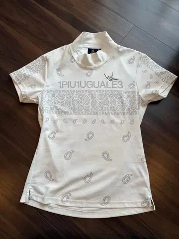 1PIU1UGUALE3 여성용 골프 셔츠 화이트