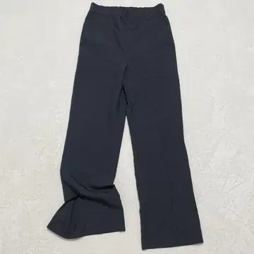 로즈 퍼 와이드 팬츠 스트레치 성숙 캐주얼 깔끔한 심플 M