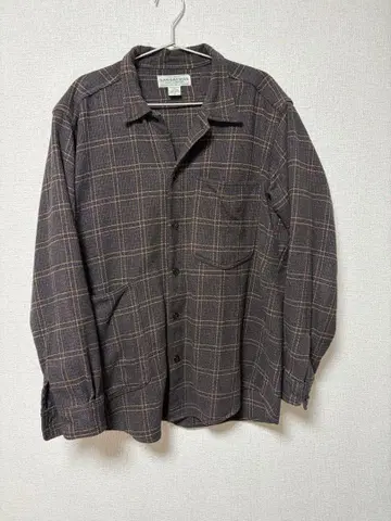 SASSAFRAS 체크 무늬 플란넬 셔츠 L 사이즈