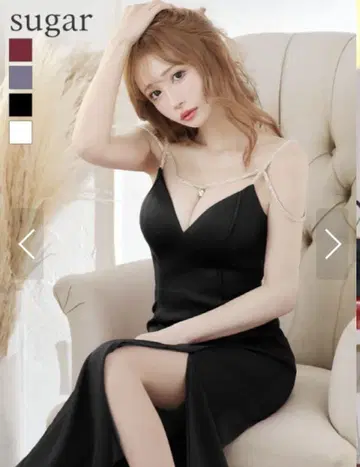 [ Glossy ] 롱 블랙 드레스
