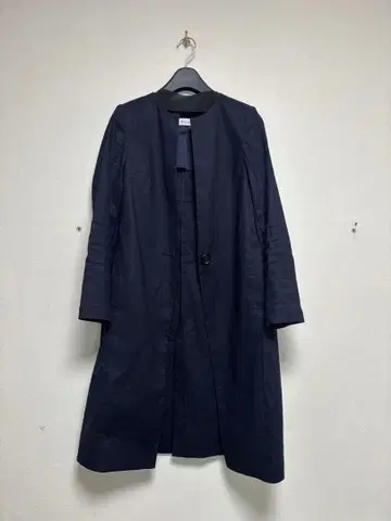 PLST 네이비 트렌치코트 여성용