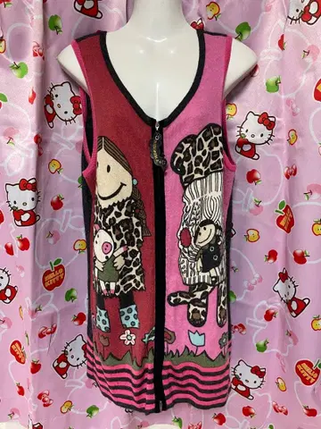 니트 슬리브리스 튜닉