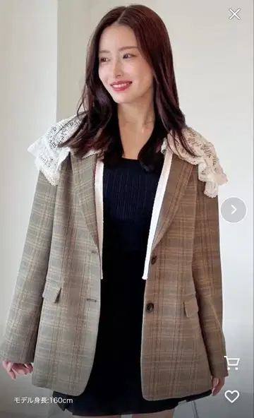 snidel 레이스 칼라 테일러드 자켓