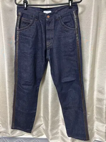 오카야마 데님 Ripo 리포 가죽 라인 rigid 리지드 리지트 청바지