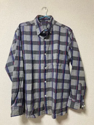 SUGAR CANE 긴팔 셔츠 L 사이즈 그레이 계열 체크