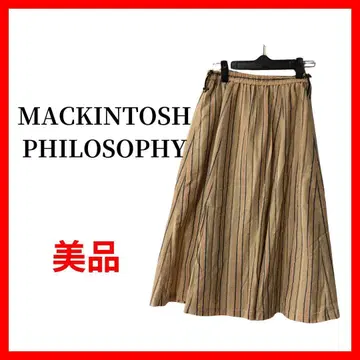 매킨토시 철학 롱 스커트 스트라이프 B1402