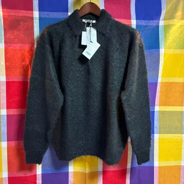 24aw BRUSHED SUPER KID MOHAIR KNITPOLO 5