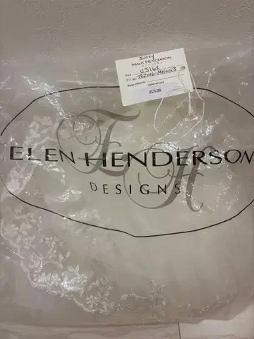 엘렌 헨더슨 마리스 헨더슨 웨딩 롱 베일 자수