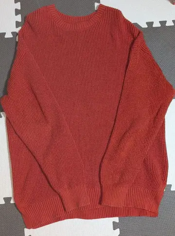 GAP 리브 니트 스웨터 M 오렌지
