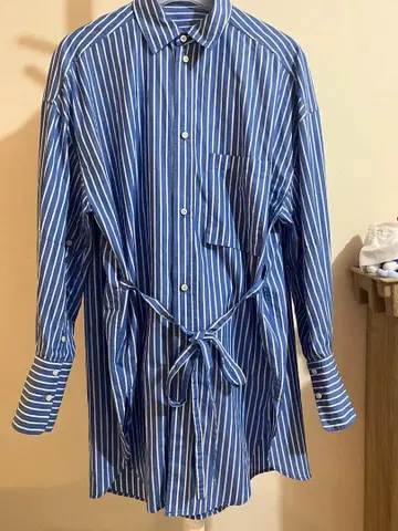 MAISON SPECIAL 스트라이프 롱 셔츠 ( M 사이즈 )