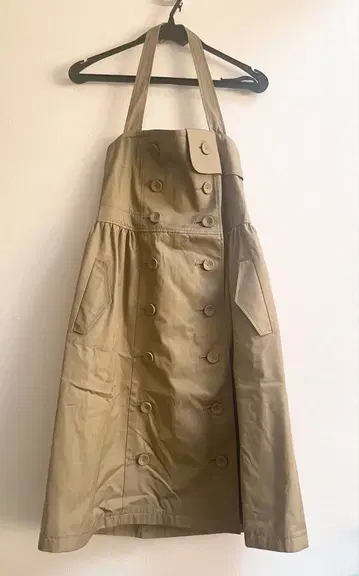 제인 마플 트렌치 홀더넥 원피스