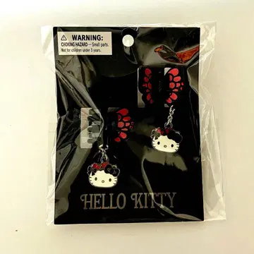 산리오 캐릭터즈 버터플라이 미니 헤어 클립 (키티)