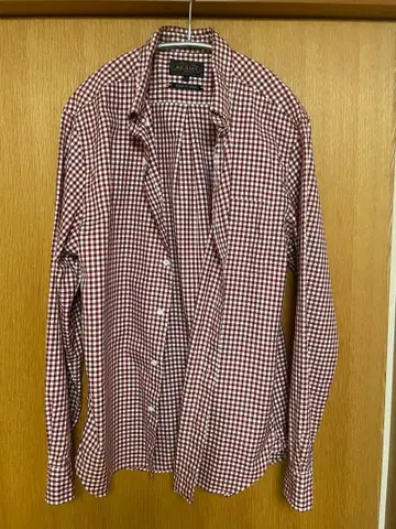 빔즈 깅엄 체크 버튼 다운 셔츠