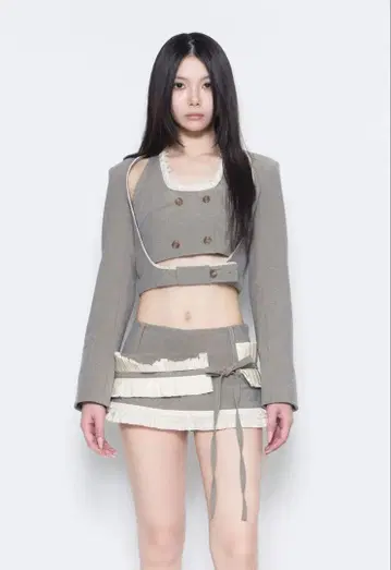 theredthread S 레이스 트리밍 수트 앙상블