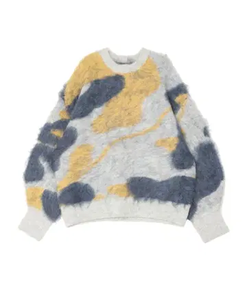 ungrid 샤기 자카드 니트