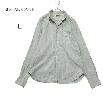 [슈가케인] SUGAR CANE 버튼 다운 칼라 긴팔 셔츠 L 사이즈