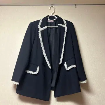 not Flawless 네이비 레이스 자켓