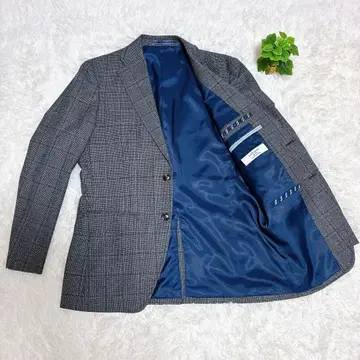 새상품급 카페 소호 고급 태즈메이니아 울 글렌체크 L 170 남성용