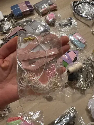 핸드메이드 헤어 액세서리 재료 세트 묶음 판매