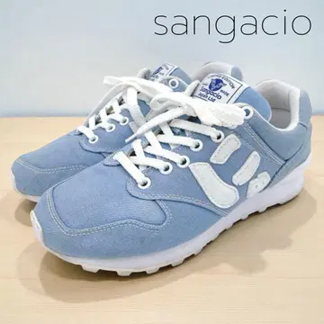 하자품 새상품급 산갓초 뉴즈 스니커즈 데님 스카이블루