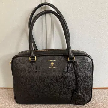 ADMJ 블랙 가죽 핸드백